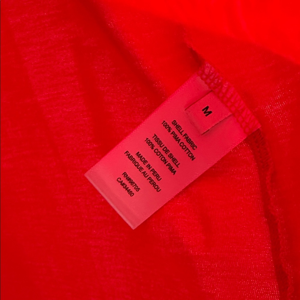 Red T-Shirt with Ruffle - Picture 3 of 4